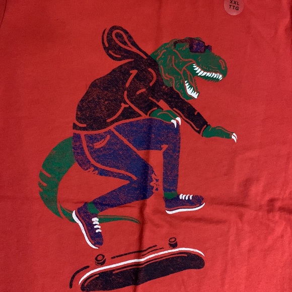 NWT GAP Boy’s Dinosaur Short Sleeve Tee Shirt - size XXL - Picture 2 of 7